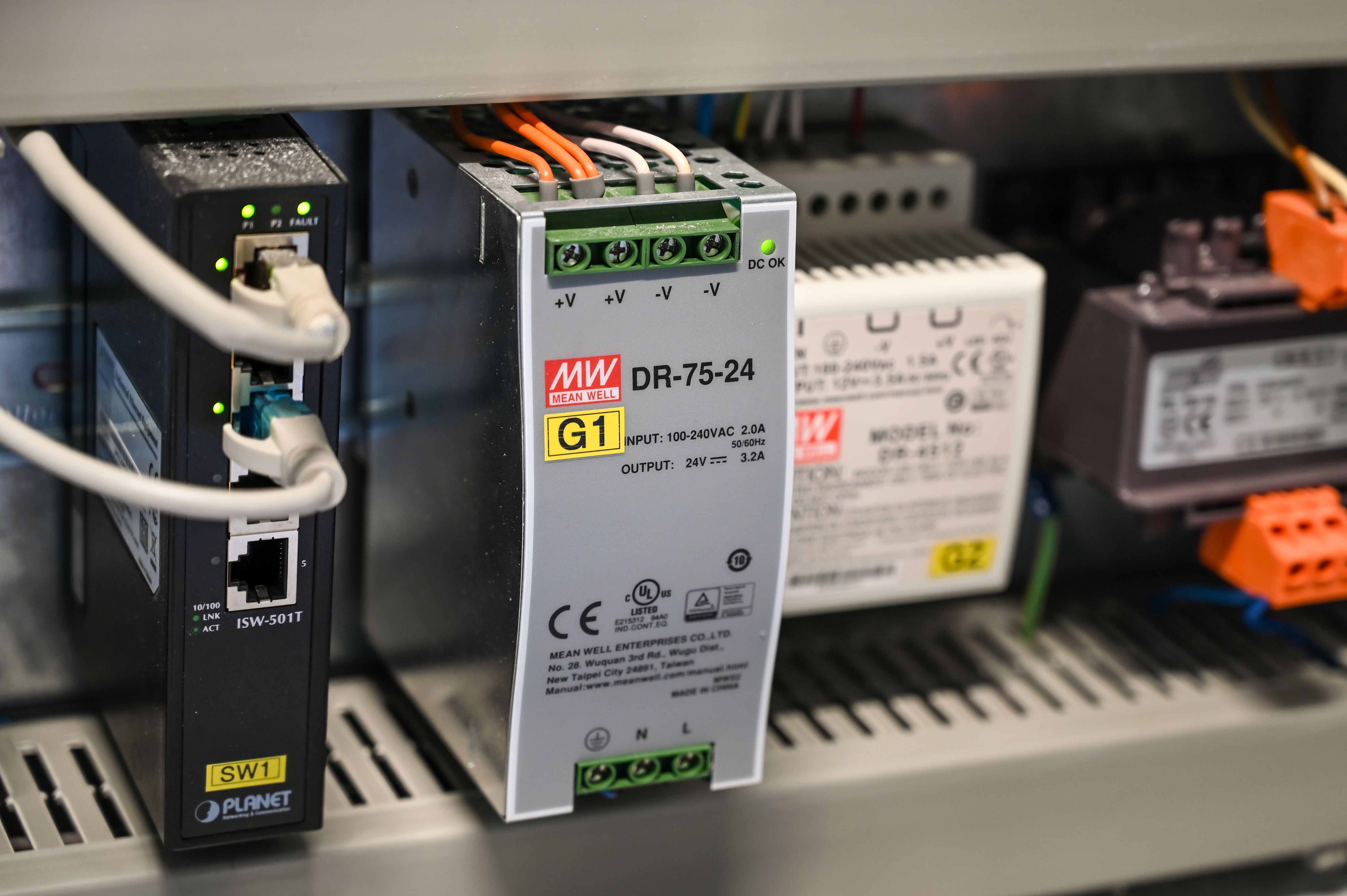 Industrial control cabinet components